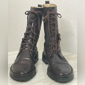 Ann Demeulemeester boots 8 or 38.5 EU Brown Heeled lace up